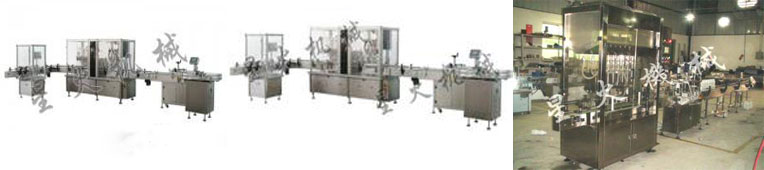 清瓶灌裝旋蓋貼標生產(chǎn)線