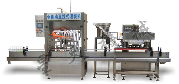 液體灌裝旋蓋封口貼標線