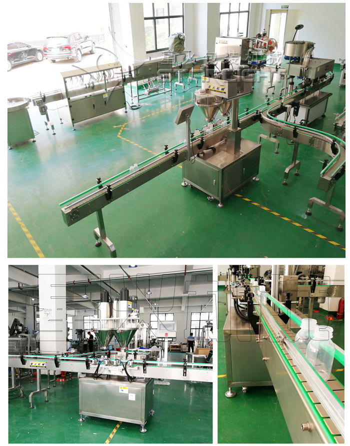 全自動(dòng)代餐粉灌裝機(jī),代餐奶昔灌裝生產(chǎn)線星火廠房設(shè)備實(shí)拍圖