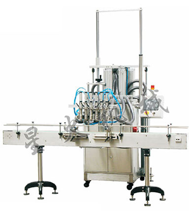 六頭顆粒醬料灌裝機(jī)，全自動辣椒醬灌裝機(jī)