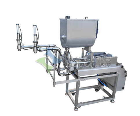 臥式攪拌豆豉醬灌裝機|牛肉醬灌裝機