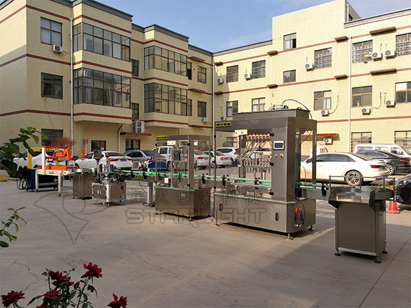 液體調味品灌裝機星火廠房組件現場